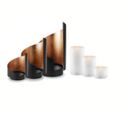 Qult Windlicht Sail 3er-Set mit Kerzen Kupfer-1