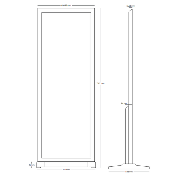 Lavabis LuminaTouch 69″ Indoor LCD Roll Up