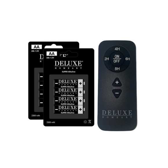 Deluxe Homeart LED Kerzen Set Indoor oval weiß