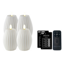 Deluxe Homeart LED Kerzen Set Indoor oval weiß-1
