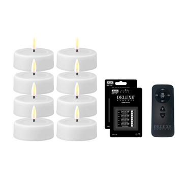 Deluxe Homeart LED Teelicht Kerzen Set Indoor weiß