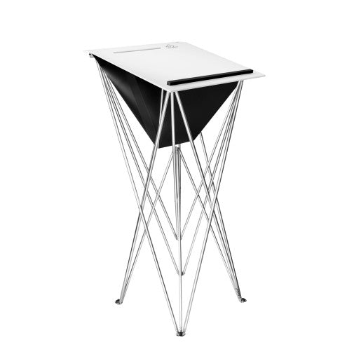 Spider Faltbares Schreibpult aus Aluminium und Acrylglas