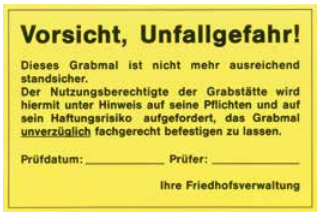 PVC-Aufkleber, Vorsicht Unfallgefahr, 100 Stück