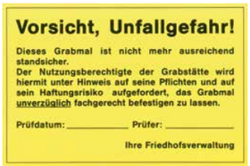 PVC-Aufkleber, Vorsicht Unfallgefahr, 100 Stück