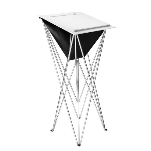 Spider Faltbares Schreibpult aus Aluminium und Acrylglas