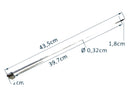Lavabis Trokar Hypo Shaft 1/8" x 42 cm (16,5") 12-32 thread-M TP6325-3