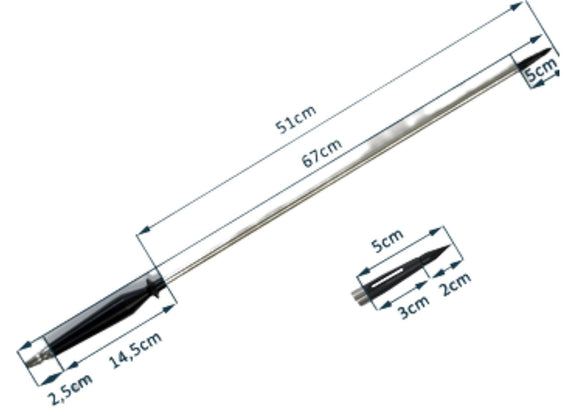 Lavabis Trokar DYNAMIC DELRIN Griff 3/8" x 48,3 cm (19") TP6762