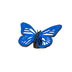 Schmetterling 70 x 55 mm blau