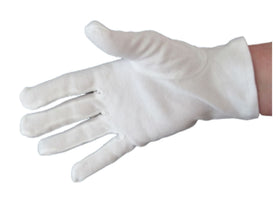 Zwirn-Handschuhe Trägerhandschuhe weiß