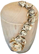 EuroBioUrne Buche Natur Blumen Urne-1