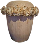 EuroBioUrne Buche Natur Blumen Urne-5