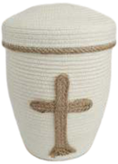 EuroBioUrne Jute Kreuz Urne-2