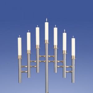 Zimmermann Leuchter Saphir 7-Flammer Pyramide