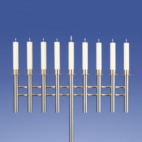 Zimmermann Leuchter Saphir 9-Flammer Gerade