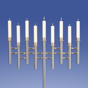 Zimmermann Leuchter Saphir 9-Flammer Welle