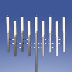 Zimmermann Leuchter Saphir 9-Flammer Welle