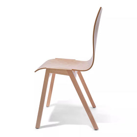 Lavabis Stapelstuhl Gepolstert Holz ohne Armlehne