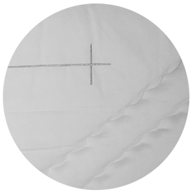 Lavabis Deckengarnitur Kreuz Silber - 0