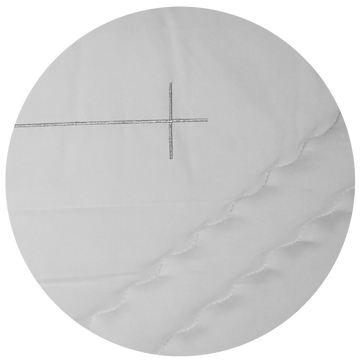 Lavabis Deckengarnitur Kreuz Silber - 0