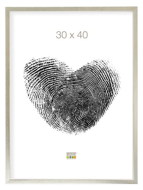 Holzrahmen in Silberfarbe - 0