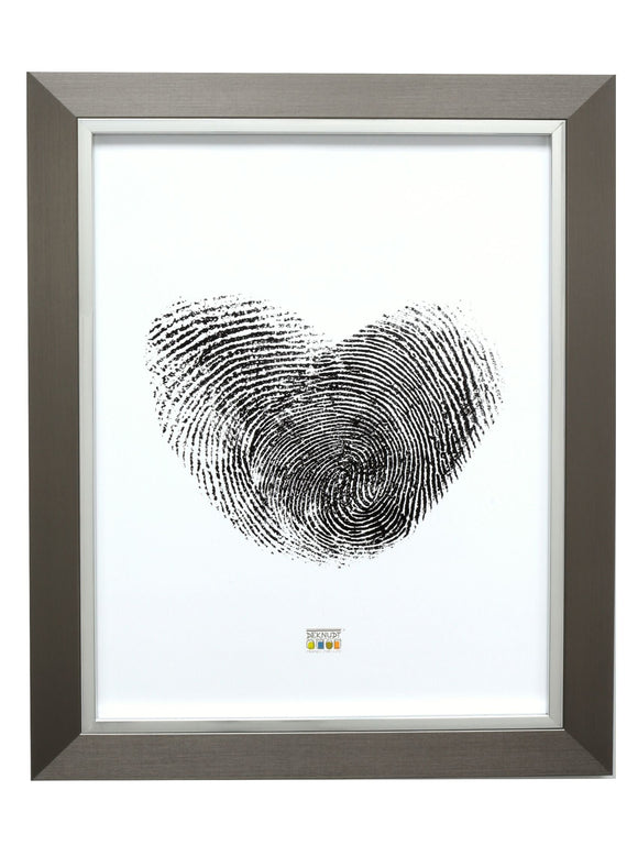 Bilderrahmen mit breitem Rand Silber