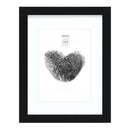 Bilderrahmen schwarz mit weißem Einleger-1