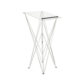 Spider Faltbares Stehpult aus Aluminium und Acrylglas - 0