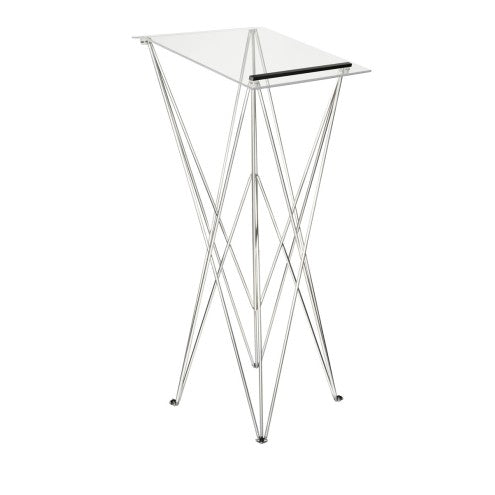 Spider Faltbares Stehpult aus Aluminium und Acrylglas