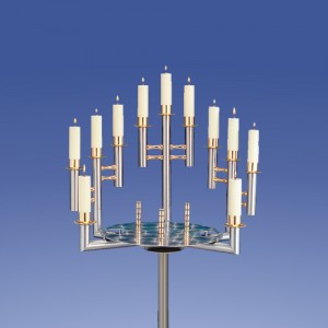 Zimmermann Urnenkandelaber Türkis T15-D10