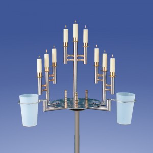 Zimmermann Urnenkandelaber Türkis T15-D4