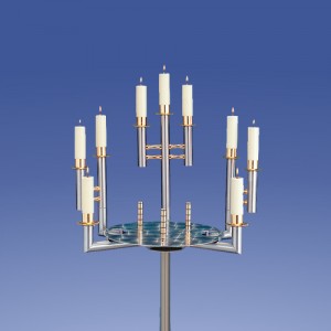 Zimmermann Urnenkandelaber Türkis T15-D9